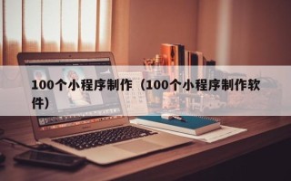 沧县100个小程序制作（100个小程序制作软件）